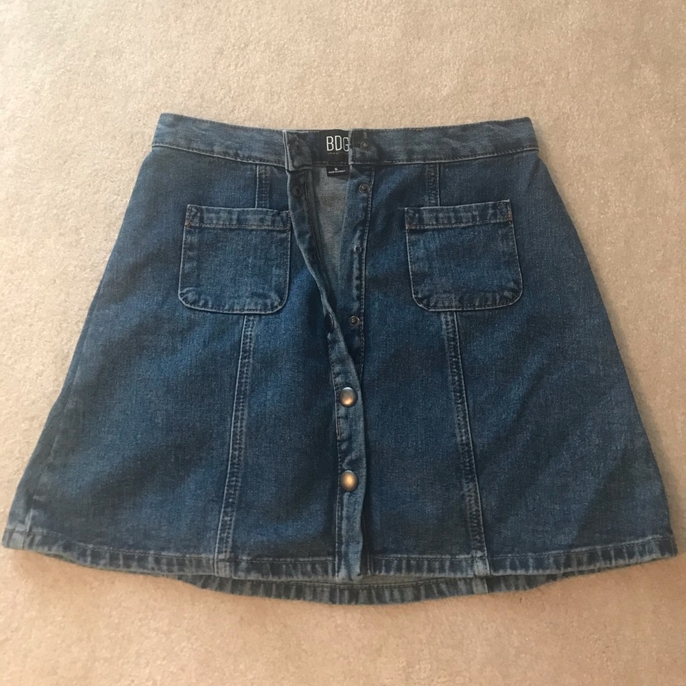BDG A-line denim skirt